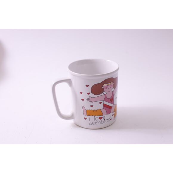 I Love Aerobics, Message Mug, George Good, Coffee Cup, Tea Cup, ~ 250605-WH 302 - Picture 2 of 3